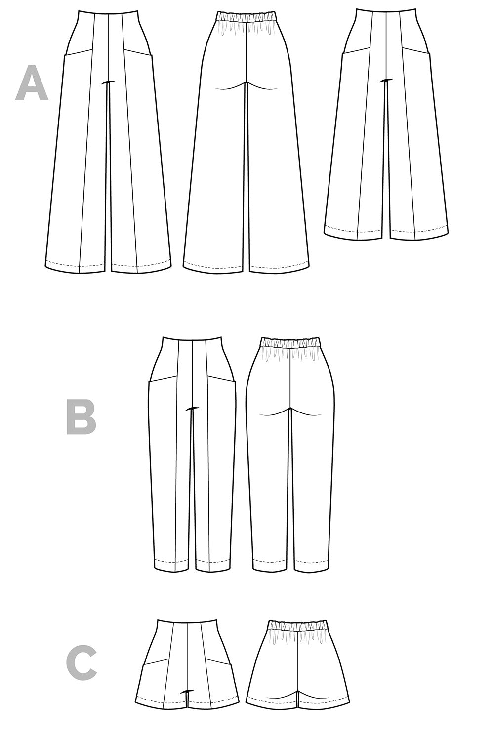 Closet Core Patterns Pietra Shorts and Pants