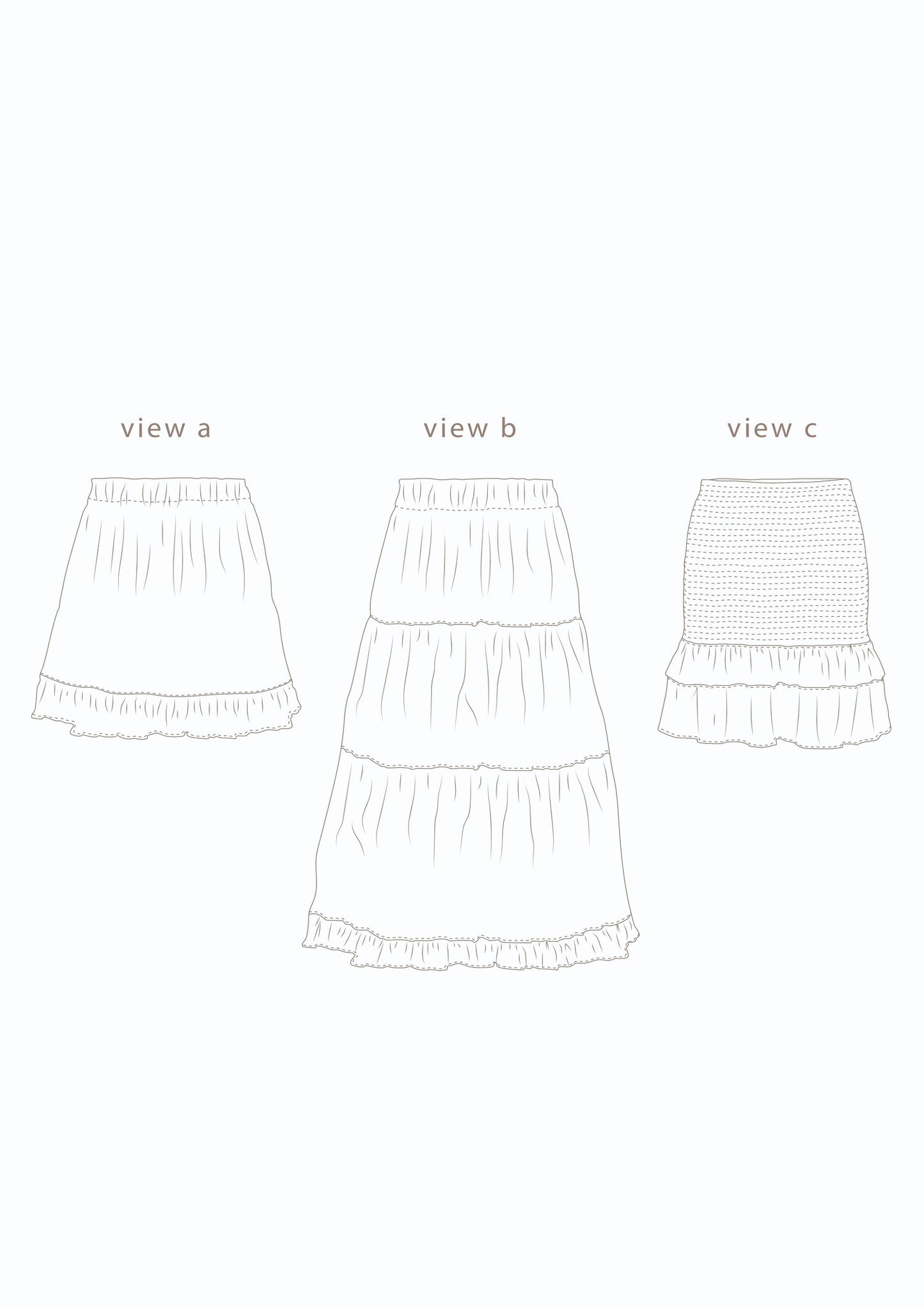 Common Stitch Fawn Skirt Set