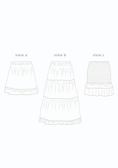 Common Stitch Fawn Skirt Set