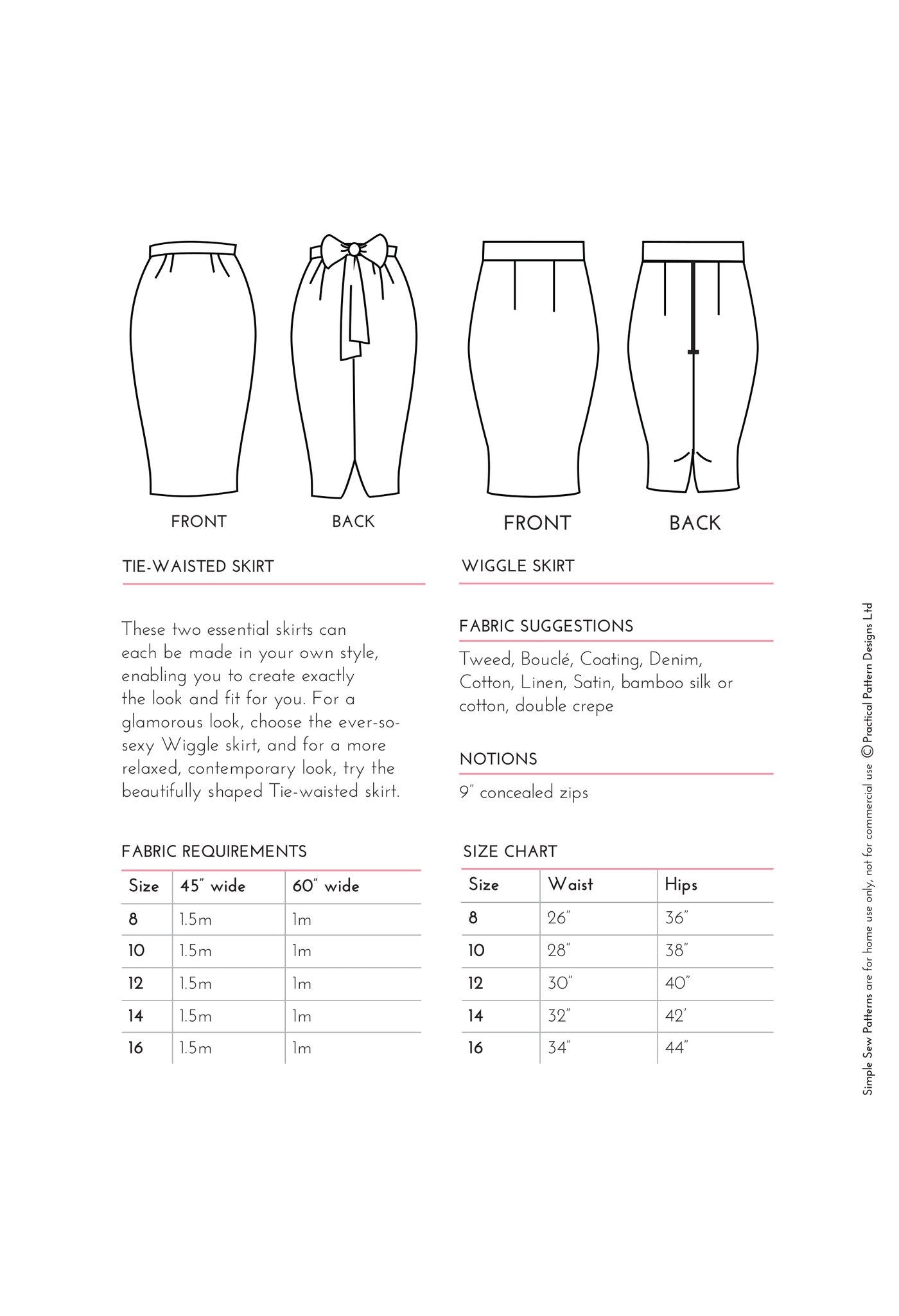 Simple Sew Duo of Skirts