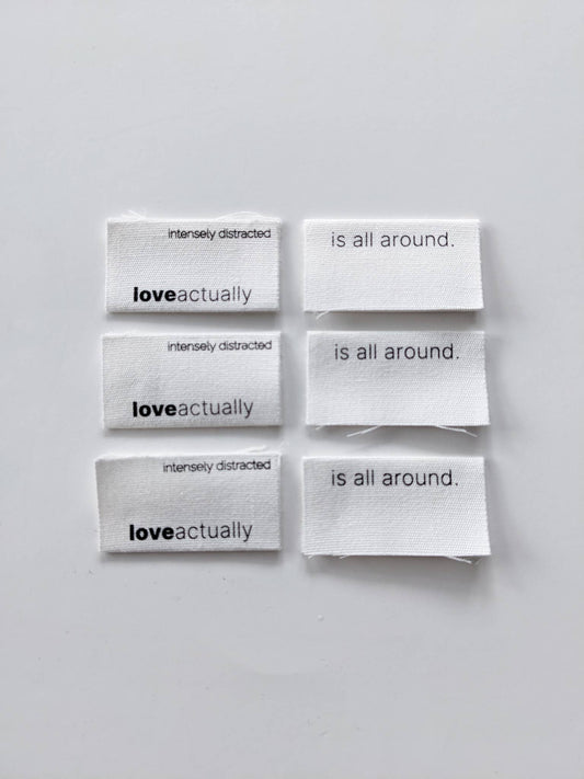 Intensely Distracted 'Love Actually is All Around' Labels