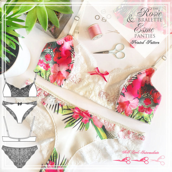 Evie la Luve Rosie Bralette & Esme Panties Sewing Kit