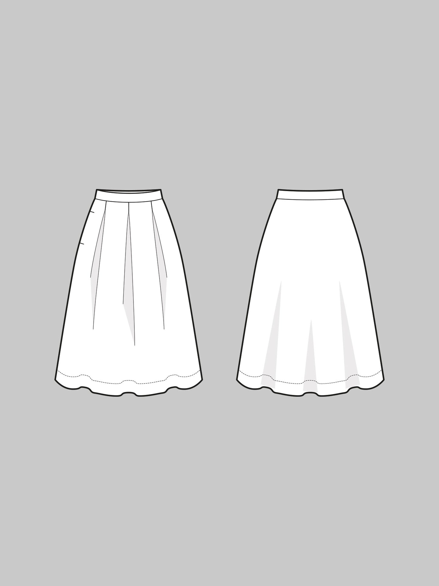 The Assembly Line Three Pleat Skirt